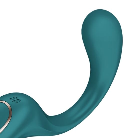 Niebieski wibrator podwójnej stymulacji zdjęcie 4