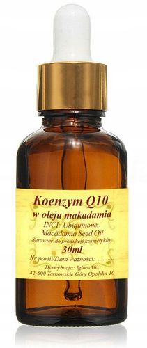KOENZYM Q10 30ml z pipetą w oleju makadamia na Arena.pl