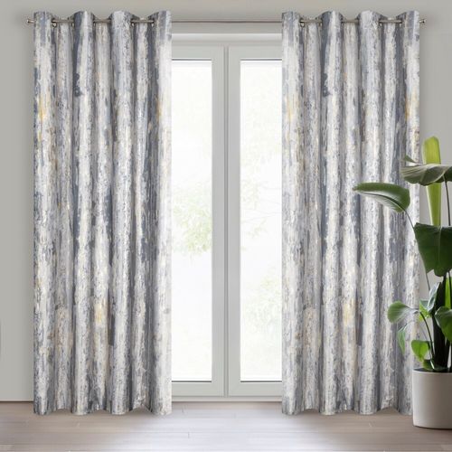 Zasłona gotowa na przelotkach GRACE 140x250 Eurofirany szara na Arena.pl