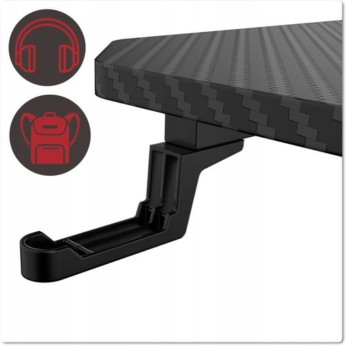 BIURKO DLA GRACZY GAMINGOWE KOMPUTEROWE SZKOLNE REGULOWANE 140 cm na Arena.pl