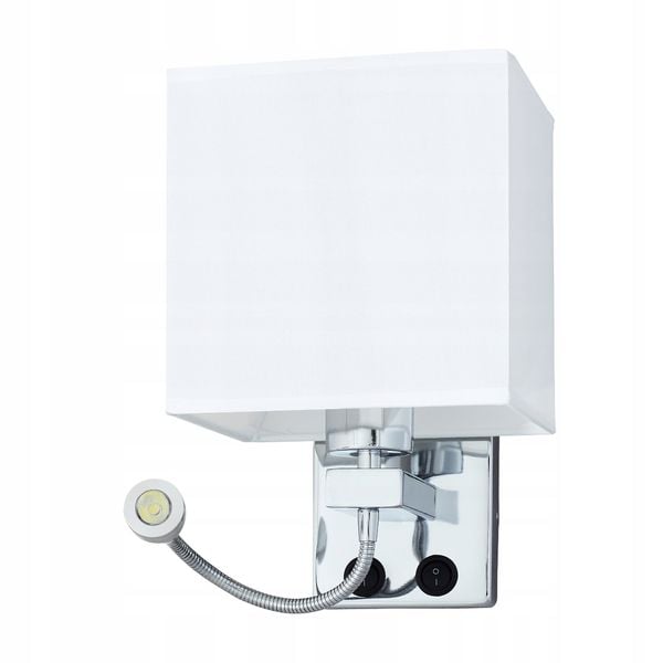 Kinkiet z abażurem LED do czytania E27 SARA Wobako zdjęcie 1