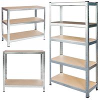 REGAŁ MAGAZYNOWY 2w1 METALOWY DO GARAŻU PIWNICY 875kg 180x90x40cm