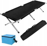 ŁÓŻKO TURYSTYCZNE POLOWE KANADYJKA SKŁADANE DUŻE XXL+Torba Termiczna GRATIS