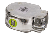 Elegancka Szklana Popielniczka w Kształcie Liścia z Efektem Świetlnym