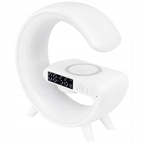 LAMPKA BIURKOWA LED RGB GŁOŚNIK RADIO gamingowa ŁADOWARKA INDUKCYJNA na Arena.pl