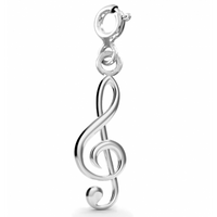 SREBRNY CHARMS KLUCZ WIOLINOWY NUTKA SREBRO PRÓBY 925