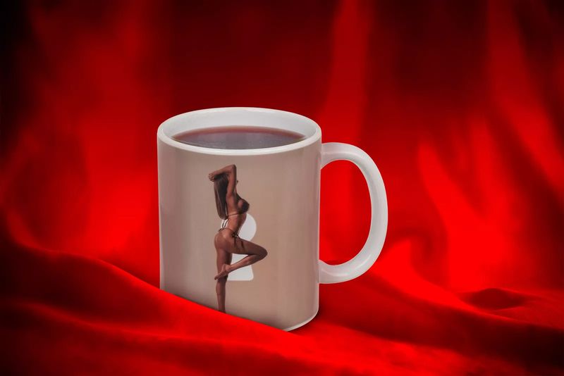 Magiczny Zabawny Kubek Striptizerka Hot&Cold Super Prezent! zdjęcie 9