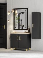 ZESTAW MEBLI LAZIENKOWYCH 50 szafka umywalka słupek w. (W7) + LARA