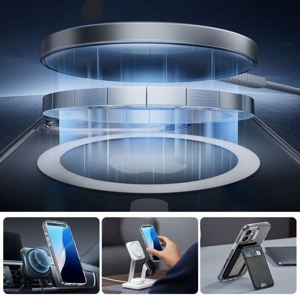 esr classic pro set halolock magsafe iphone 16 clear zdjęcie 3