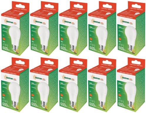 Żarówka LED GLS E27 kulka 7W barwa ciepła WW WOJ+13900 10 SZTUK SPECTRUM na Arena.pl