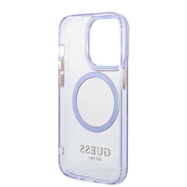 Etui Guess do iPhone 14 Pro, Fioletowy, MagSafe zdjęcie 7