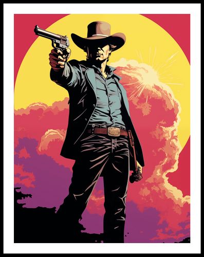 Plakat 50x65cm Strzelec z Epoki na Arena.pl