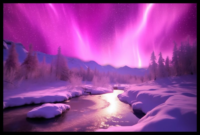 Plakat 60x40cm Aurora Nad Niebiem zdjęcie 2