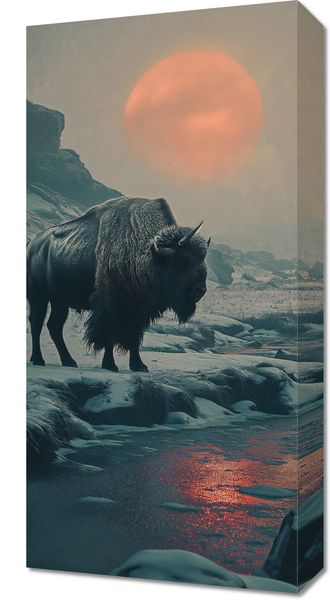 Obraz 30x60cm Żubrowy Monolit zdjęcie 1