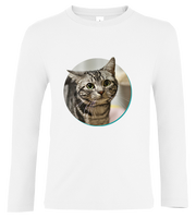 Bluzka tshirt z długim rękawem Kot