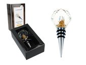 Korek do butelki - kula z drobinkami złota.