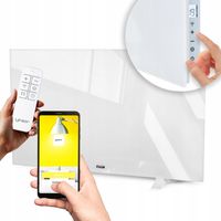 Szklany Grzejnik na podczerwień Promiennik Yoer 600W Energooszczędny +WiFi