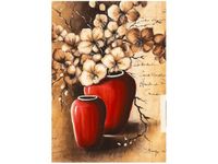 70X50CM OBRAZ KWIATY WAZONIE STORCZYKI ŚCIAN