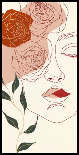 Plakat 50x100cm Beż i Twarz na Arena.pl