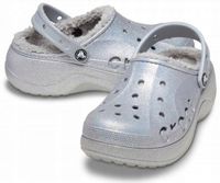 Damskie Ocieplane Chodaki Buty Crocs Baya Platform Lined 210451 Clog 37-38