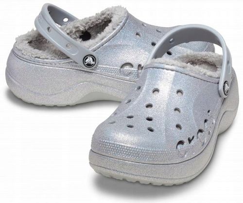 Damskie Ocieplane Chodaki Buty Crocs Baya Platform Lined 210451 Clog 37-38 na Arena.pl