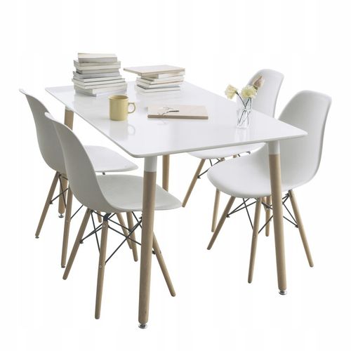 KRZESŁO SKANDYNAWSKIE do KUCHNI salonu jadalni stołu EVA białe na Arena.pl