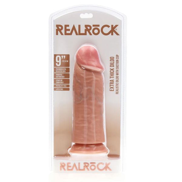 Extra Thick Straight Without Balls 23 Cm - Flesh zdjęcie 2