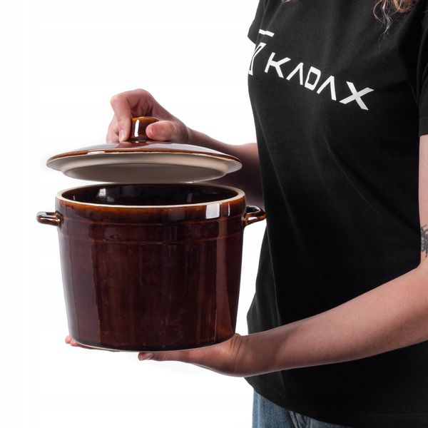 Kadax Garnek Kamionka do Kiszenia Na Smalec 2,5L zdjęcie 2