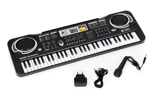 Keyboard pianino elektryczne z mikrofonem dla dzieci na Arena.pl