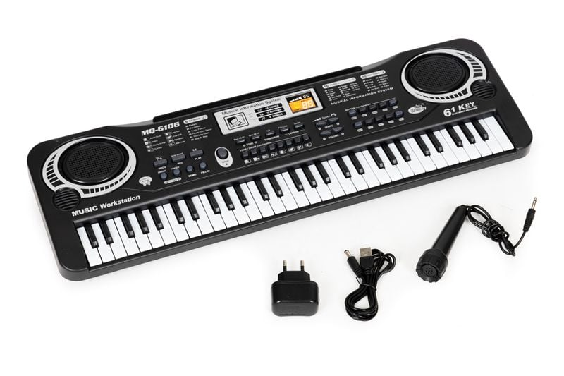 Keyboard pianino elektryczne z mikrofonem dla dzieci zdjęcie 5