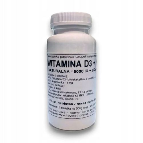 Podkowa Witamina D3 5000 IU + K2 MK7 120 tab. | Wsparcie Kości i Stawów na Arena.pl