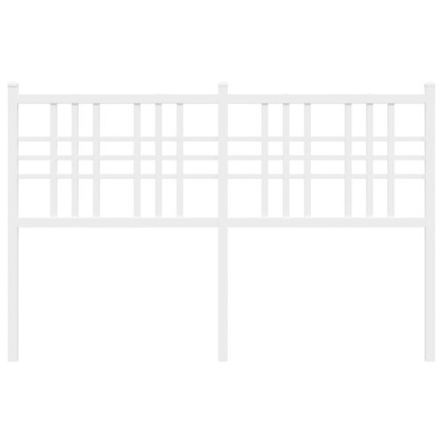 Metalowe wezgłowie, białe, 137 cm na Arena.pl