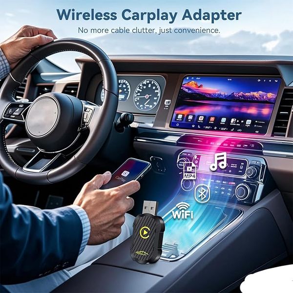 Bezprzewodowy adapter CarPlay Plug and Play zdjęcie 2