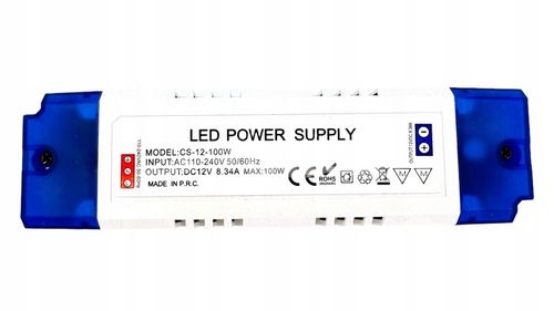 ZASILACZ 12V LED MEBLOWY 100W 8,34A Do Taśmy LED Transformator na Arena.pl