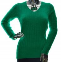 Damski sweter z dekoltem alpaka touch UNI XS S M