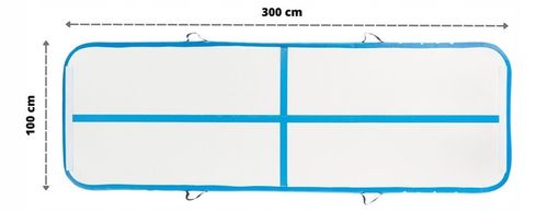 MATA GIMNASTYCZNA DMUCHANA ŚCIEŻKA AKROBATYCZNA 3m MATERAC ĆWICZEŃ AIRTRACK na Arena.pl