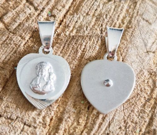 Srebrny Komunijny pr.925 ŁAŃCUSZEK MEDALIK PUDEŁKO, Komplet na Komunię MB na Arena.pl