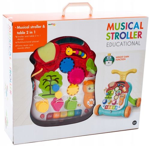 CHODZIK PCHACZ INTERAKTYWNY STOLIK EDUKACYJNY PANEL 5w1 DLA DZIECI na Arena.pl