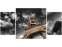 80X40CM ZEGAR ZEGAR ŚCIENNY WIEŻA EIFFLA OD SPODU OBRAZ