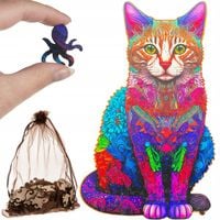 Puzzle Drewniane Układanka Klocki dla Dzieci Dorosłych Gra Logiczna Prezent