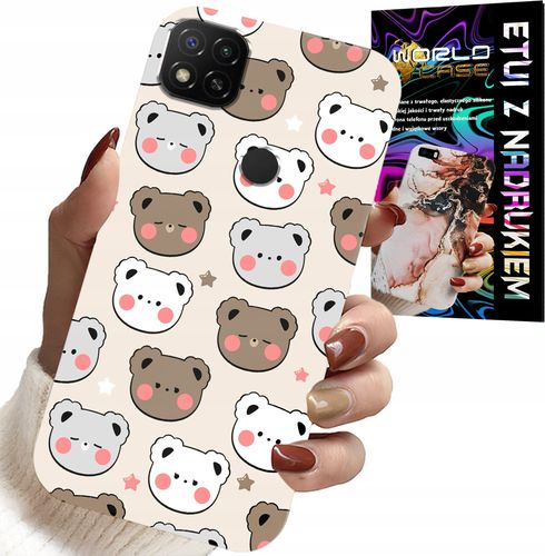 ETUI DO XIAOMI REDMI 9C - MIŚ MISIE WZORY DLA NAJMŁODSZYCH + SZKŁO na Arena.pl