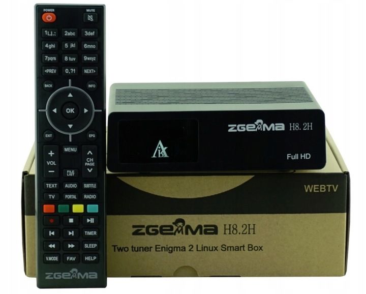 TUNER ZGEMMA H8.2H DEKODER SAT + DVB-T2 HEVC ENIGMA2 E2 + ADAPTER zdjęcie 9