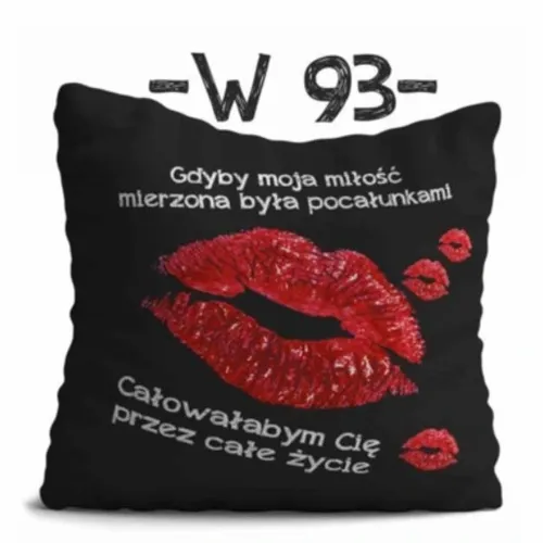 PODUSZKA WALENTYNKOWA DWUSTRONNA 40 CM PREZENT DLA NIEJ WZORY WALENTYNKI na Arena.pl