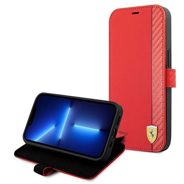 Etui Ferrari do iPhone 13 mini, Czerwony zdjęcie 6