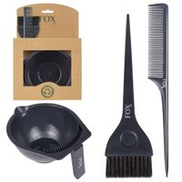 FOX Bio Zestaw do koloryzacji włosów (miseczka + pędzelek + grzebień)
