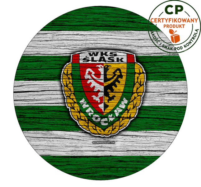 Opłatek na tort WKS Śląsk Wrocław zdjęcie 1