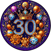 Opłatek na tort Urodziny 18 30 40 50 60 Happy Birthday Okazjonalny