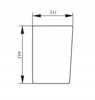 Szyba przednia dolna Renault RS 61-12, 61-14, 68-14, 75-12, 75-14, 95-12
