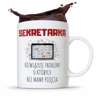 Kubek Prezent Dla Sekretarki Rozwiązuje Problemy Z Nadrukiem Ze Zdjęciem