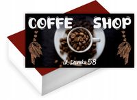 Wizytówki firmowe Foliowane 1000szt duży wybór wzorów COFFE SHOP KAWIARNIA